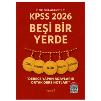 KPSS 2026 BEŞİ BİR YERDE (1 SENELİK DERS PROGRAMI HEDİYELİ!) (PDF/DİJİTAL ÜRÜN)
