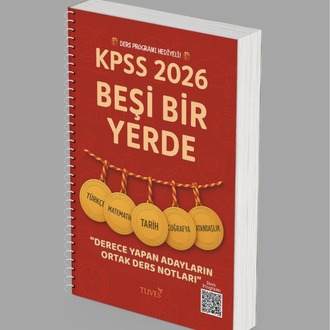 KPSS 2026 – Beşi Bir Yerde Derece Yapan Adayların Ortak Ders Notları (Ders Programı Hediyeli)
