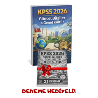 KPSS 2026 GÜNCEL BİLGİLER-GENEL KÜLTÜR (21'Lİ DENEME HEDİYELİ)