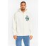 Paranoid Baskılı Fermuarlı Oversize Hoodie