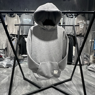 3 iplik Şardonlu Kar Melanj Oversize Hoodie