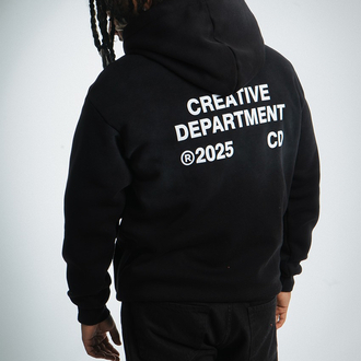  Oversize 3 İplik Şardonlu Creative Department Hoodie