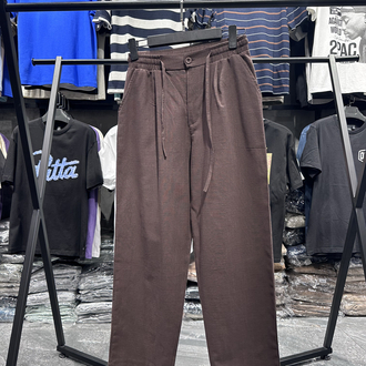 Two Bucks Keten Baggy Kalıp Kahverengi Pantalon