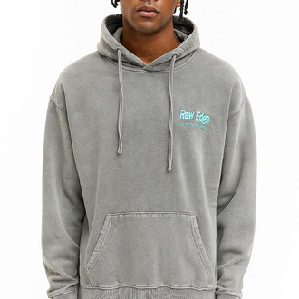 Oversize 3 İplik Asit Yıkamalı Hoodie