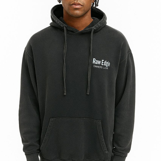 Oversize 3 İplik Asit Yıkamalı Hoodie