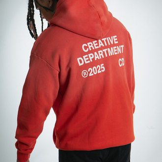  Oversize 3 İplik Şardonlu Creative Department Hoodie