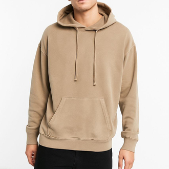 Asit Yıkamalı Basic Oversize Hoodie