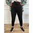 SİYAH PAÇASI LASTİKLİ ÖRGÜ  JOGGER PANTOLON