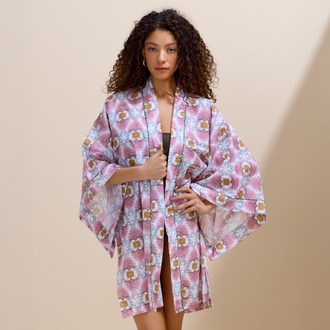 Tangier Pembe Kimono 