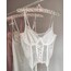 white lace bustier