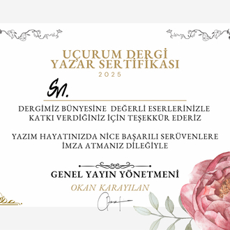 KASIM ÖZEL SAYISI -( 2 ADET VE ÜZERİ SİPARİŞE SERTİFİKA HEDİYELİ)