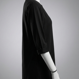 Siyah Basic Uzun T-Shirt