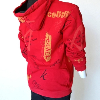 Unisex Fermuarllı Kapüşonlu Sweatshirt