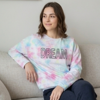 Batik Desenli Uzun Kollu Sweatshirt