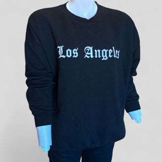 Los Angeles Baskılı Unisex Oversize Sweatshirt
