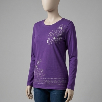 Desenli Penye Bluz/Sweatshirt