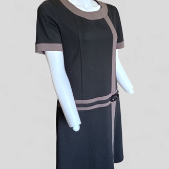 Vintage Model Şerit Detaylı Elbise