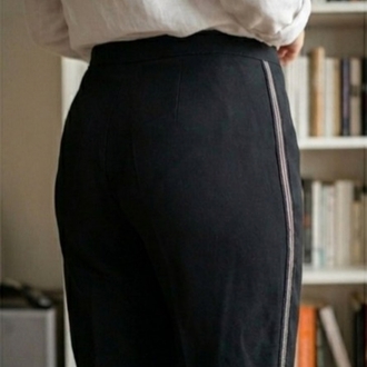 Yandan Şeritli Kumaş Pantolon
