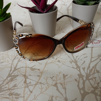 Uv400 Korumalı Leopar Güneş Gözlüğü