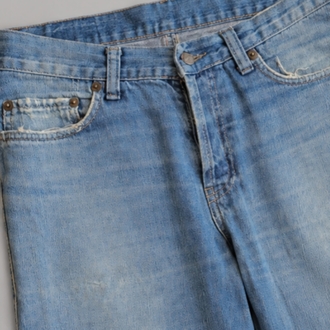 Açık Mavi Rahat Kesim Denim Jean 