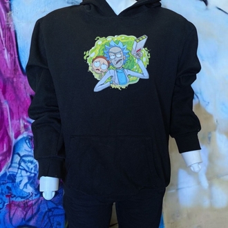 Rick & Morty Unisex Kapüşonlu Sweatshirt