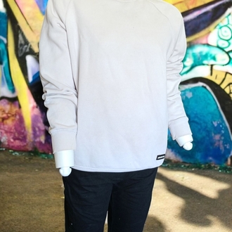 Bershka Unisex Beyaz Sweatshirt
