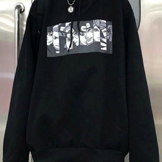 Kapüşonlu Naruto Baskılı Sweatshirt
