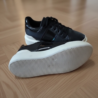 Butigo 9FX Bağcıklı Siyah Sneakers