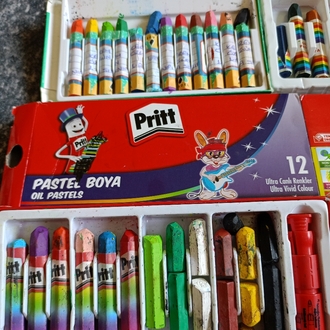 4 Paket Pastel Boya Setleri 12li Paketler 