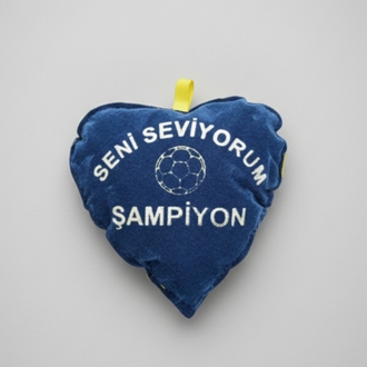 Fenerbahçe Mini Kalp Yastık