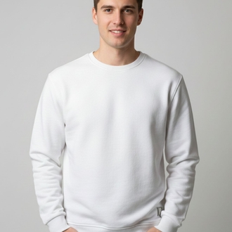 Beyaz Unisex Sweatshirt
