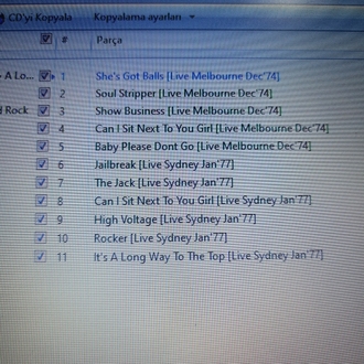 AC/DC Long Way to the Top Albüm Orijinal