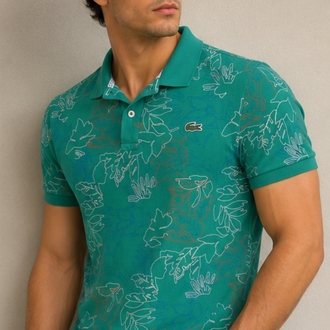 Lacoste Desenli Polo Yaka Tişört