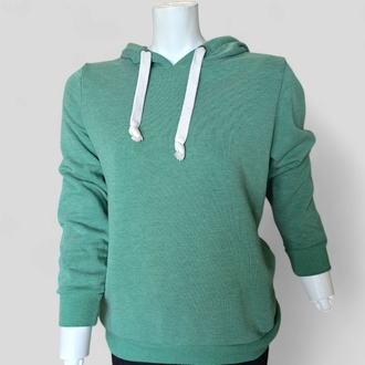 Kapüşonlu Yeşil Sweatshirt