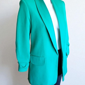 Şal Yaka Büzgü Kol Blazer Ceket