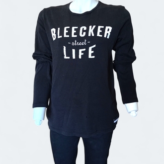 Siyah Baskılı Unisex Sweatshirt