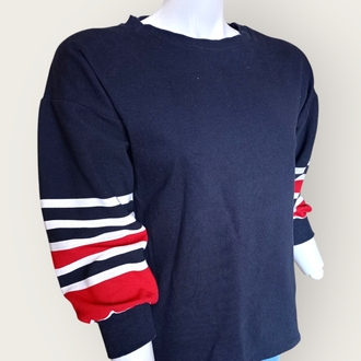 Şerit Detaylı Sweatshirt 