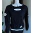 Siyah Lazer Yırtık Detay Sweatshirt