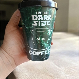 Yeşil Renk Dark Side Kahve Bardağı