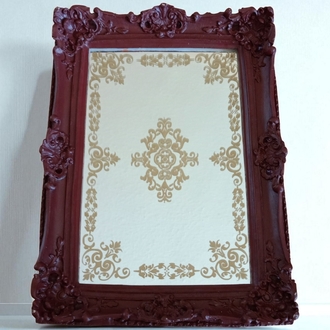 Handmaid Desenli Vintage Tasarım Ayna