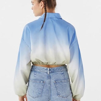 Y2K Orijinal Bershka Renk Geçişli Mont