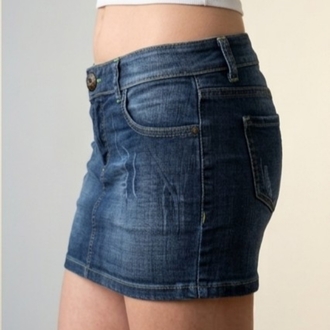 Adl Y2K Denim Mini Kot Etek