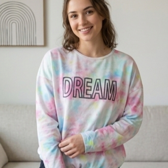 Batik Desenli Uzun Kollu Sweatshirt