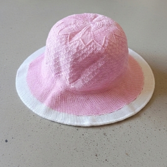 Pembe Merserize Kız Çocuk Şapka