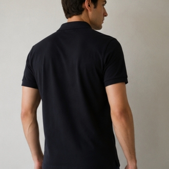 Siyah Polo Yaka T-Shirt