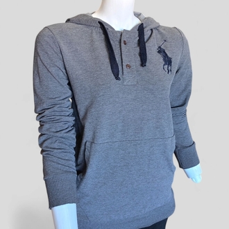 Kapüşonlu Polo Sweatshirt