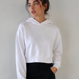 Zara Kapüşonlu Crop Sweatshirt