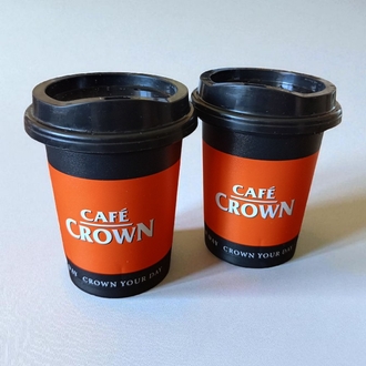 Cafe Crown Kapaklı Kahve Bardağı