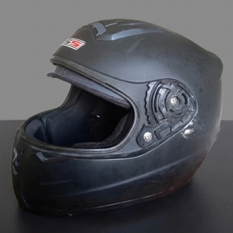 LSS Virtue Mat Siyah Hasarlı Kask