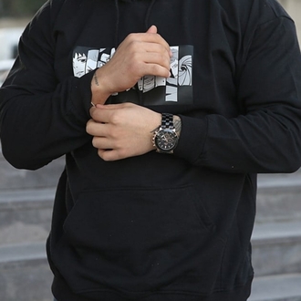 Kapüşonlu Naruto Baskılı Sweatshirt